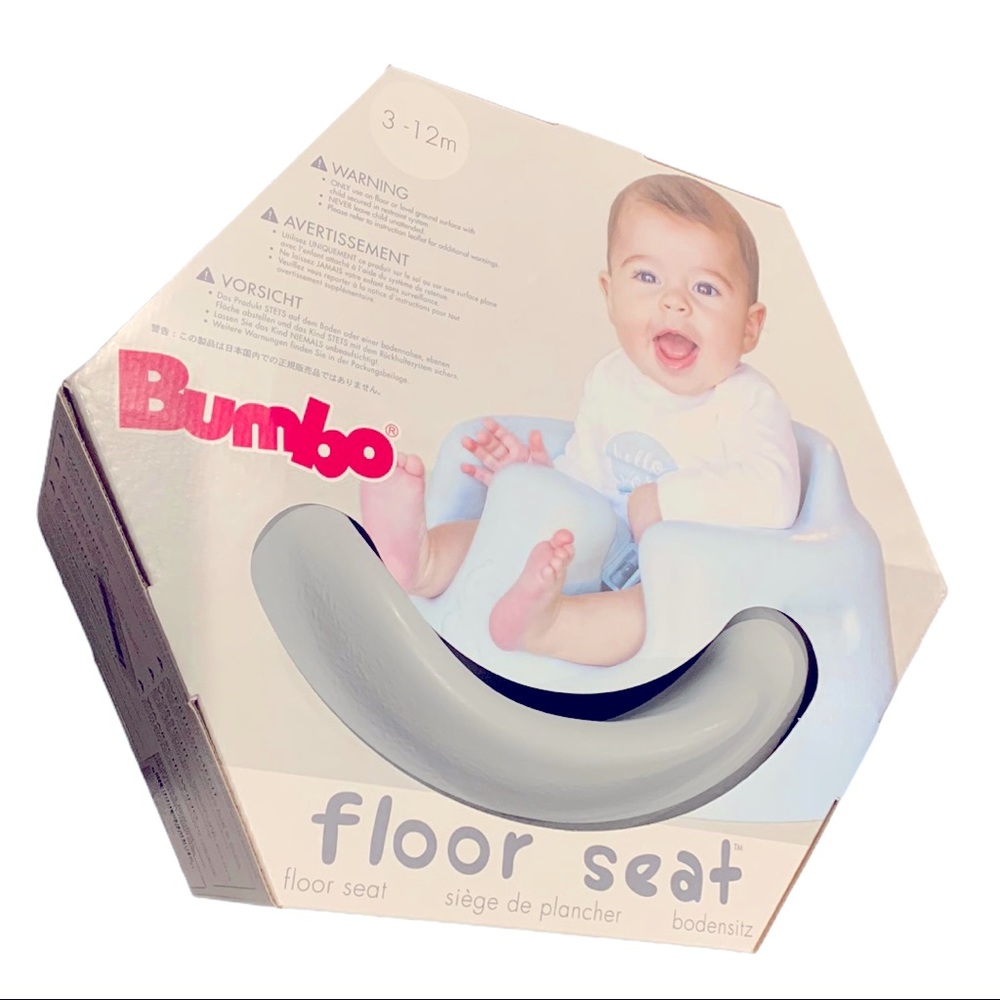 Bumbo Floor Seat. Used like New! 3-12M Gray